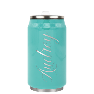 Cuptify Personalized on Seafoam Gloss 12 oz Cola Can Bottle