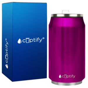 Pink Translucent 12oz Cola Can Bottle