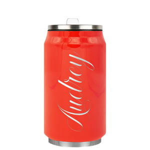 Cuptify Personalized on Vermilion Gloss 12 oz Cola Can Bottle