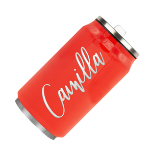 Cuptify Personalized on Vermilion Gloss 12 oz Cola Can Bottle