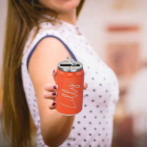 Cuptify Personalized on Vermilion Gloss 12 oz Cola Can Bottle