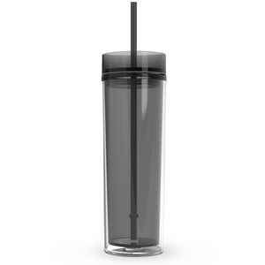 Cuptify 16 oz Acrylic Skinny Tumbler - Smoke