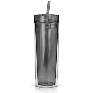 Cuptify 16 oz Acrylic Skinny Tumbler - Smoke