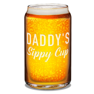 Daddy's Sippy Cup 16 oz Beer Glass Can