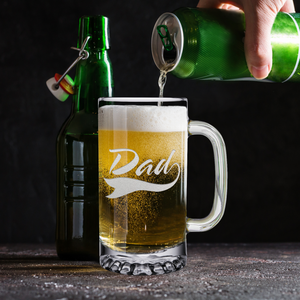 Dad 16 oz Beer Mug Glass