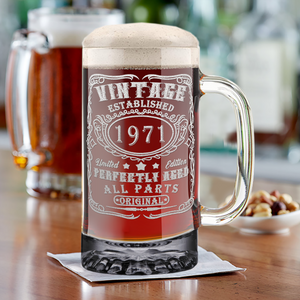 51st Birthday 16oz Glass Mug