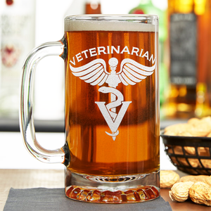 Veterinarian 16 oz Beer Mug Glass