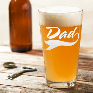 Dad Engraved Beer Pint Glass