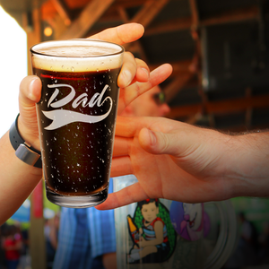 Dad Engraved Beer Pint Glass