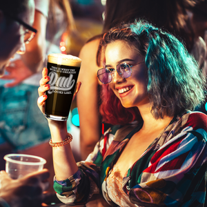 World's Greatest Dad Engraved Beer Pint Glass