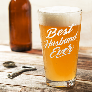 Best Husband Ever Engraved on 16oz Beer Pint Glass