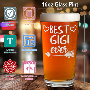 Best Gigi Ever Beer Pint Glass