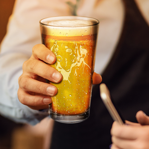 Labrador Head Laser Engraved Beer Pint Glass