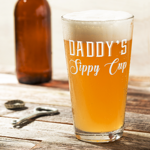 Daddy's Sippy Cup Beer Pint Glass