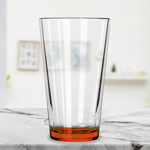 Cuptify Orange Bottom 16oz Beer Pint Glass