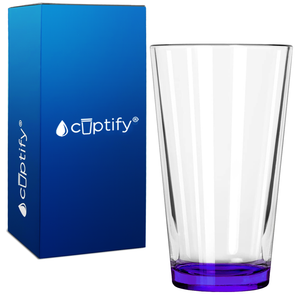 Cuptify Purple Bottom 16oz Beer Pint Glass