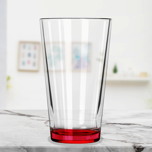 Cuptify Red Bottom 16oz Beer Pint Glass