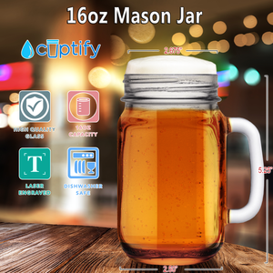Cuptify 16oz Mason Jar