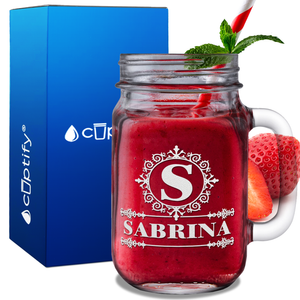 Personalized Ultramodern 16oz Mason Jar