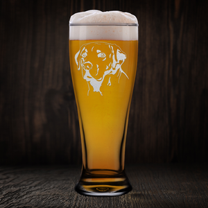 Labrador Head Beer Pilsner Glass
