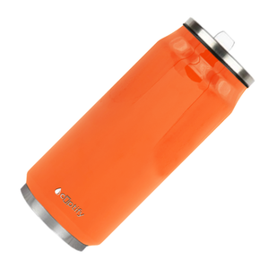 Orange Bright Gloss 16oz Cola Can Bottle
