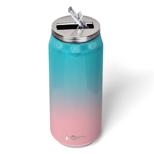 Cotton Candy Ombre 16oz Cola Can Bottle