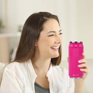 Hot Pink Gloss 16oz Cola Can Bottle