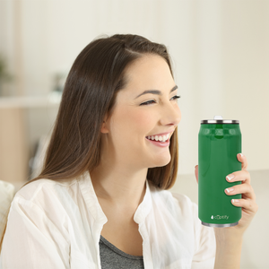 Kelly Green Gloss 16oz Cola Can Bottle