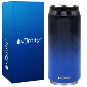 Midnight Sky Ombre 16oz Cola Can Bottle