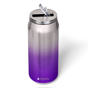 Purple Ombre Translucent 16oz Cola Can Bottle