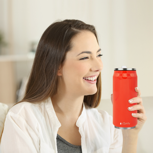 Orange Gloss 16oz Cola Can Bottle