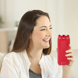 Red Gloss 16oz Cola Can Bottle