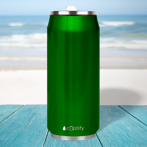 Green Translucent 16oz Cola Can Bottle
