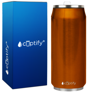 Orange Translucent 16oz Cola Can Bottle