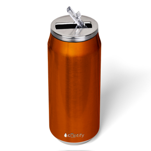 Orange Translucent 16oz Cola Can Bottle