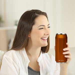 Orange Translucent 16oz Cola Can Bottle