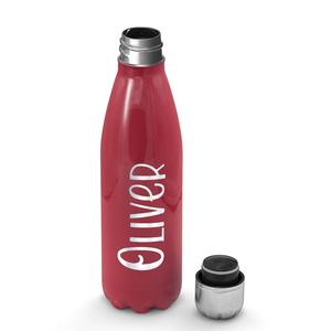 Cuptify Personalized on Blood Red Gloss 17 oz Cola Can Bottle