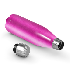 Hot Pink Glitter 17oz Retro Water Bottle