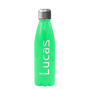 Cuptify Personalized on Neon Green Gloss 17 oz Cola Can Bottle