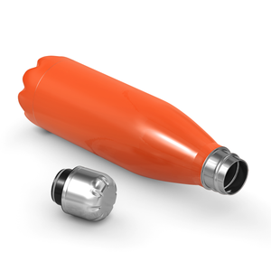 Orange Gloss 17oz Retro Water Bottle