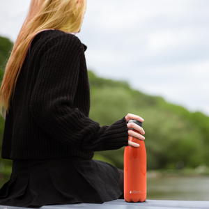 Orange Gloss 17oz Retro Water Bottle