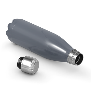 Cuptify Personalized on Periwinkle Gray Gloss 17 oz Cola Can Bottle