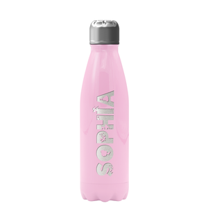 Cuptify Personalized on Pastel Pink Gloss 17 oz Cola Can Bottle