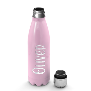 Cuptify Personalized on Pastel Pink Gloss 17 oz Cola Can Bottle