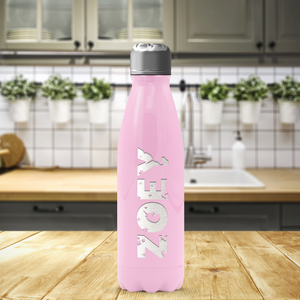 Cuptify Personalized on Pastel Pink Gloss 17 oz Cola Can Bottle