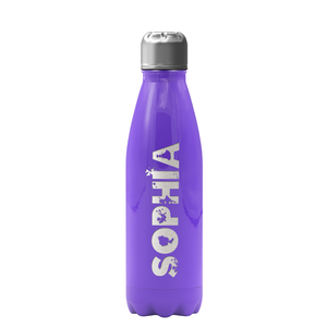 Cuptify Personalized on Purple Gloss 17 oz Cola Can Bottle