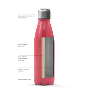 Cuptify Personalized on Red Gloss 17 oz Cola Can Bottle
