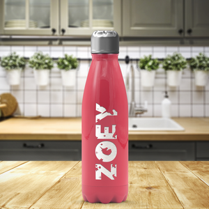Cuptify Personalized on Red Gloss 17 oz Cola Can Bottle