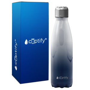 Snowy Mountains Ombre 17oz Retro Water Bottle