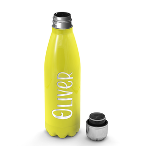 Cuptify Personalized on Yellow Gloss 17 oz Cola Can Bottle